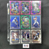 Load image into Gallery viewer, Panini Prizm 2023 Lot Of 9 - 3 Pink Parallels, 1 Green Parallel, 2 Blueprints